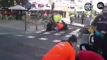 Un camión pierde el control en Sevilla tras una crisis epiléptica de su conductor y deja un herido grave
