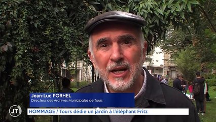 HOMMAGE / Tours dédie un jardin à l'éléphant Fritz