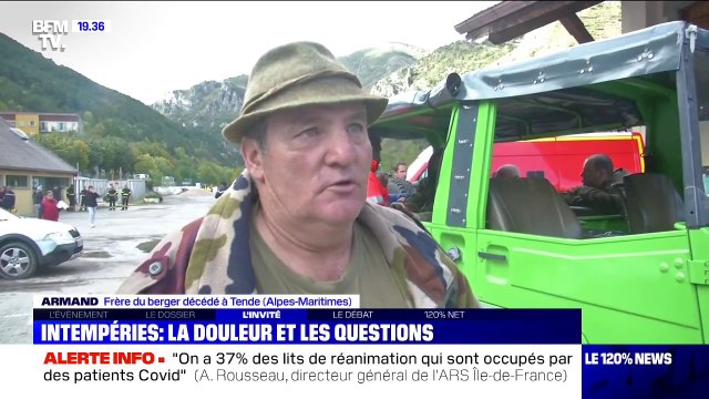 Armand a vu son frère être emporter par les flots sous ses yeux, dans les Alpes-Maritimes