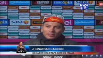 Orgullo ecuatoriano en el ciclismo: Jonathan Caicedo ganó la Etapa 3 del Giro