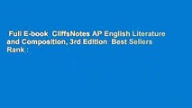 Full E-book  CliffsNotes AP English Literature and Composition, 3rd Edition  Best Sellers Rank :