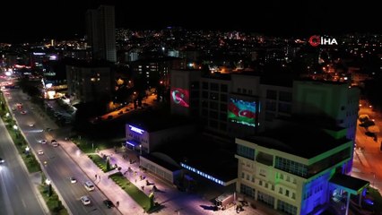 Elazığ’dan Azerbaycan’a  bayraklı kardeşlik mesajı