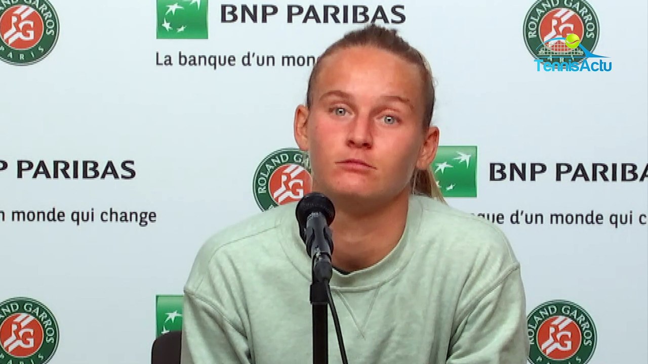 Roland-Garros 2020 - Fiona Ferro : "Je suis fière de mon attitude car il y a 2 à 3 semaines, je ne savais pas si je pouvais jouer Roland-Garros"
