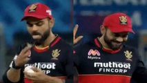 IPL 2020 RCB vs DC : Virat Kohli applied saliva on the ball