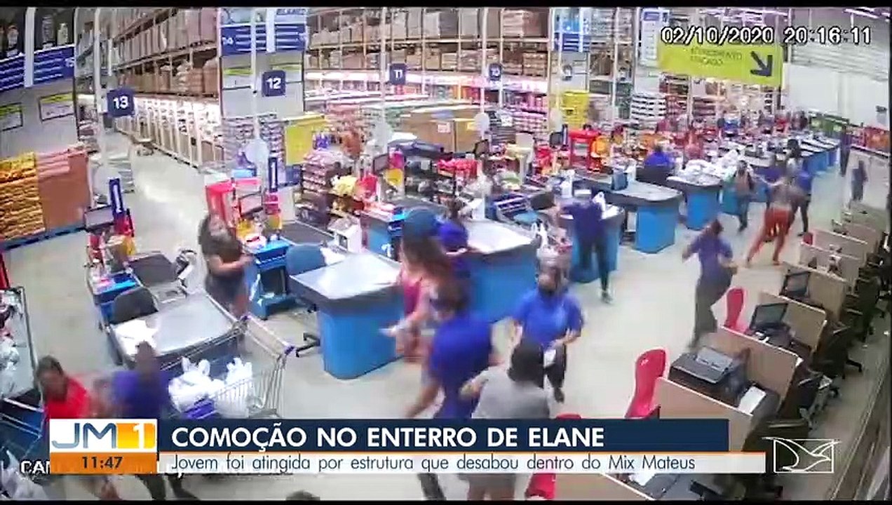 Jovem morta durante desabamento de supermercado é enterrada em São Luís MA neste domingo (4).