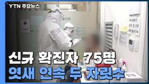 코로나19 신규 확진자 75명...엿새 연속 두 자릿수 / YTN