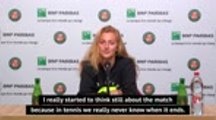 Emotional Kvitova happy to reach Roland Garros quarters