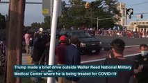 Watch Donald Trump waves at supporters outside Walter Reed National Military Medical Center