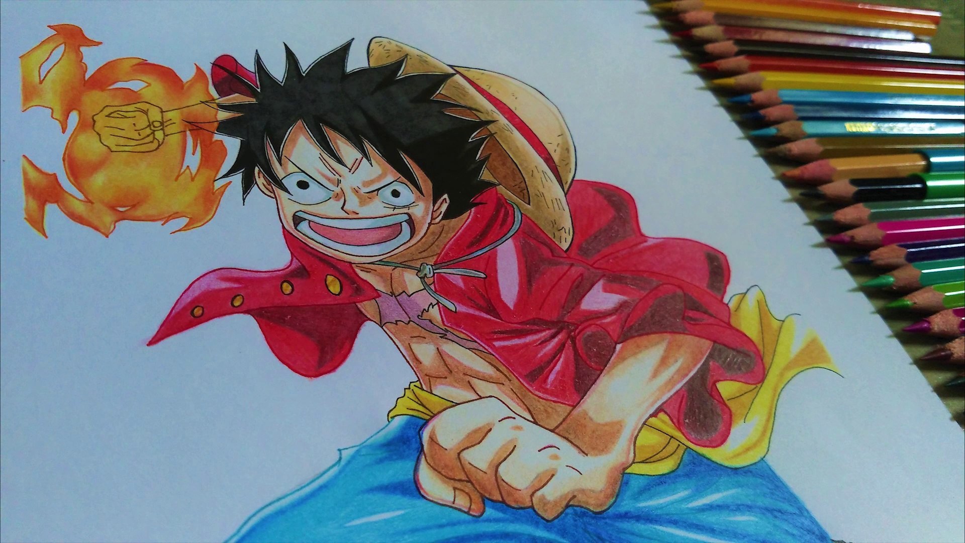Drawing Monkey D Luffy From Anime One Piece Video Dailymotion