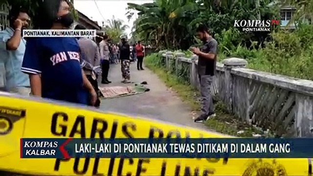 Tragis, Seorang Pria di Pontianak Tewas Ditikam di Dalam Gang