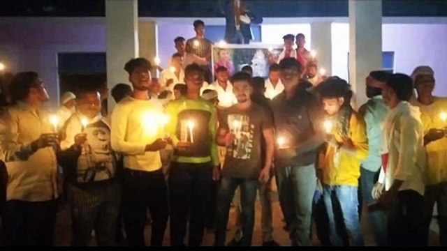 बाल्मिक समाज के लोगों ने कैंडल मार्च निकालकर आरोपियों को फांसी की सजा की मांग की