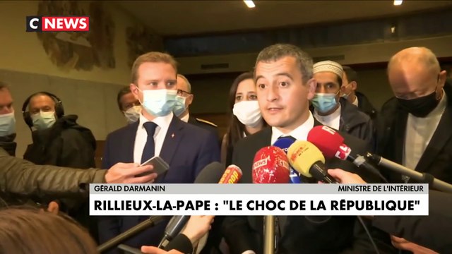 Rillieux-la-Pape : le ministre de l'Intérieur Gérald Darmanin affiche sa fermeté
