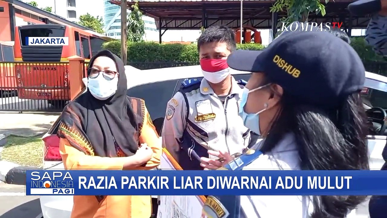Razia Parkir Liar, Ini Aksi Protes Pengemudi yang Tak Terima Mobilnya Diderek Petugas