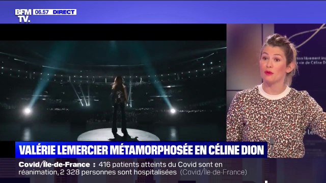 Valérie Lemercier métamorphosée en Céline Dion pour le film Aline