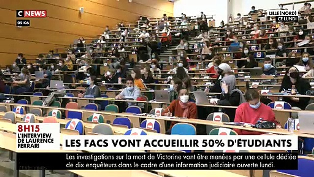 Coronavirus - Reportage dans les facultés alors qu'un nouveau protocole sanitaire va supprimer une place sur deux dans les amphis