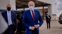 Biden Says He’s ‘Reluctant’ to Comment on Trump’s Health