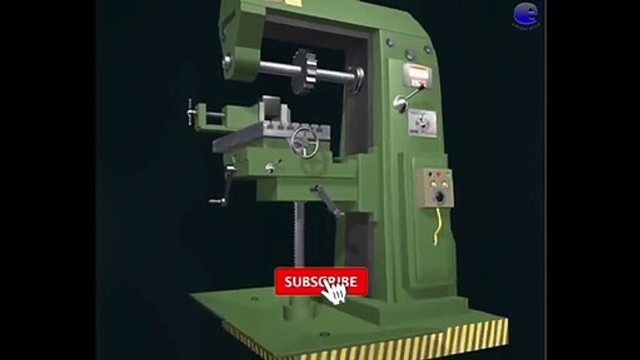 Milling Machine Principle (3D Animation) video Dailymotion