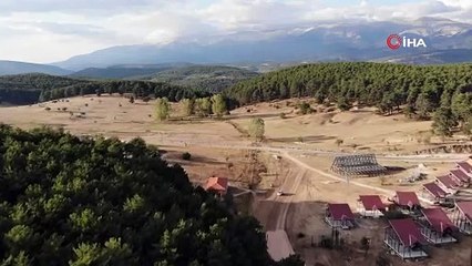 Bu yaylada konaklayan mutlu uyanıyor