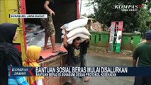 Bantuan Beras di Sukabumi Sesuai Prokes