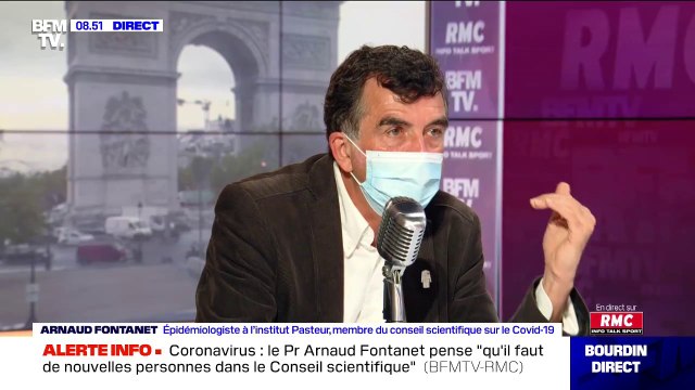 Pr Arnaud Fontanet: 30% des personnes hospitalisées passaient en réanimation en mars, contre 15% aujourd'hui