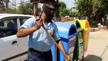 हाथरस पीड़िता को इंसाफ दिलाने इंदौर में काली पट्टी बांधकर सड़क पर उतरे वाल्मीकि समाज के कर्मचारी
