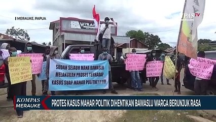 Bawaslu Hentikan Kasus Mahar Politik Warga Merauke Berunjuk Rasa