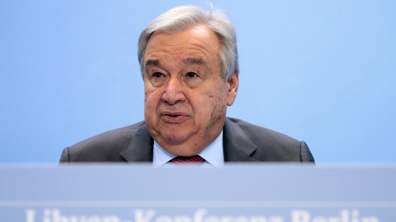 UN: Antonio Guterres says Libya's peace at stake, urges ceasefire