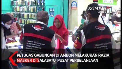 Terjaring Razia Masker,Karyawan Toko Dihukum Menghafal Pancasila