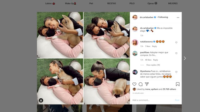 Carla Barber, con el corazón dividido entre sus dos chicos