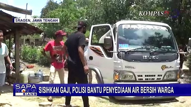 Sisihkan Gaji, Polisi Bantu Penyediaan Air Bersih Warga