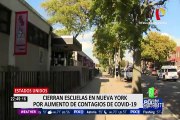 Estados Unidos: cierran escuelas en Nueva York por aumento de contagios de COVID-19