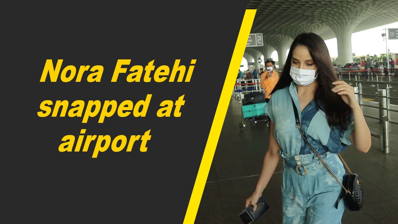 Nora Fatehi snapped at airport
