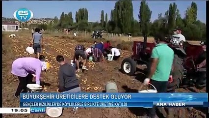 Büyükşehir üreticilere destek oluyor