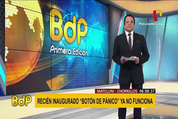 Botón de pánico para frustrar robos ya no funciona a un mes de ser inaugurado