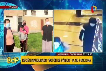 Botón de pánico para frustrar robos ya no funciona a un mes de ser inaugurado