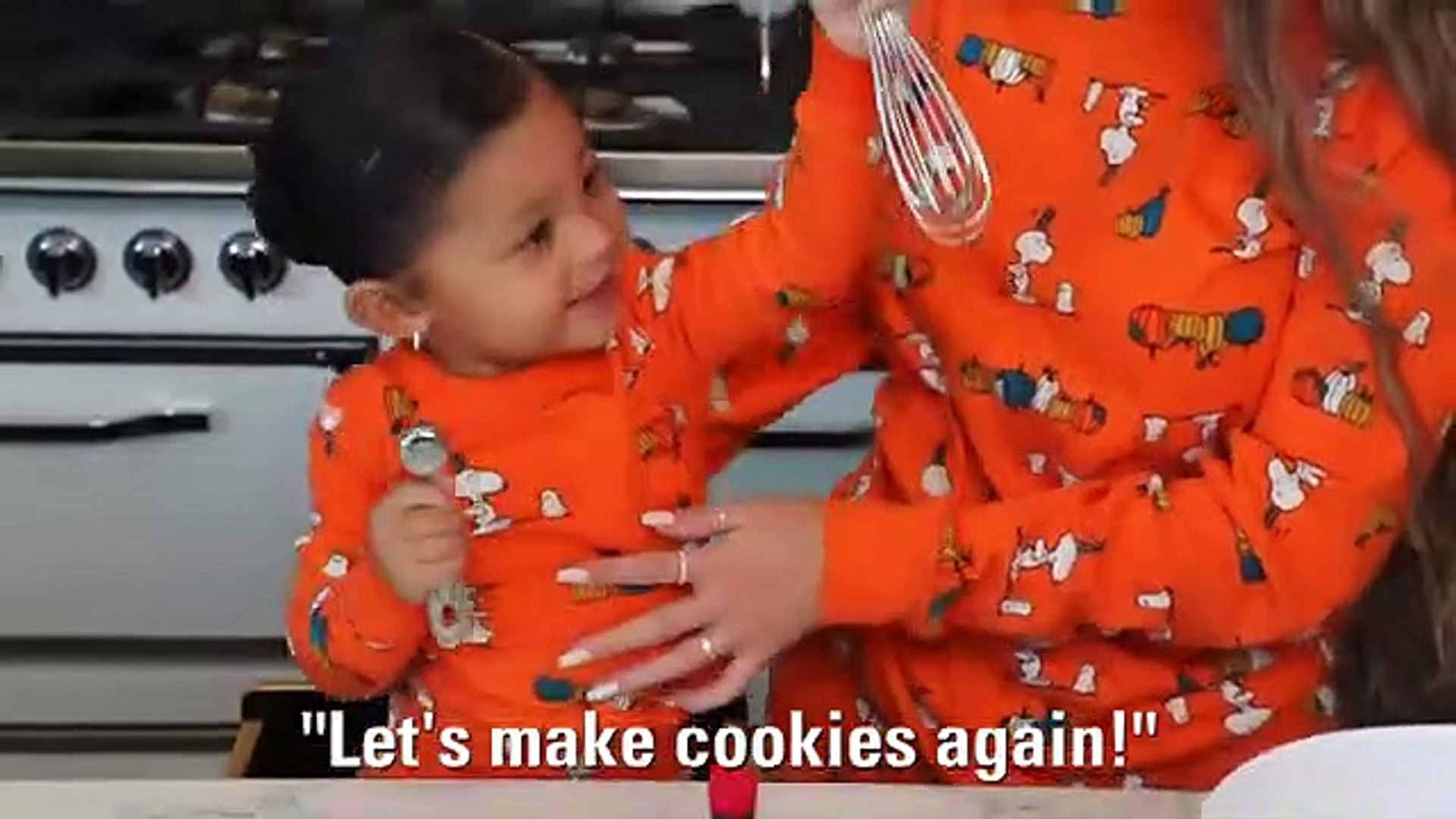 Kylie Jenner Halloween Cookies with Stormi