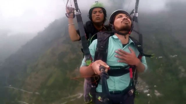 Paragliding India Funny video- scared man- very funny must watch till end