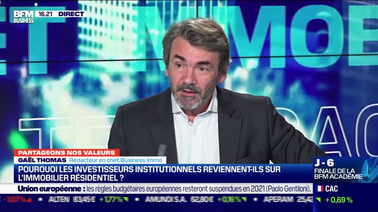 Gaël Thomas (Business Immo) : pourquoi les investisseurs institutionnels reviennent-ils sur l'immobilier résidentiel ? - 06/10
