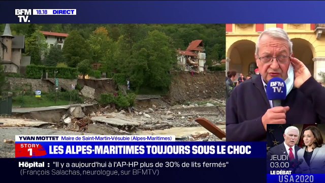 Alpes-Maritimes: 39 maisons ont disparu dans l'eau, d'autres vont devoir être détruites , selon le maire de Saint-Martin-Vésubie
