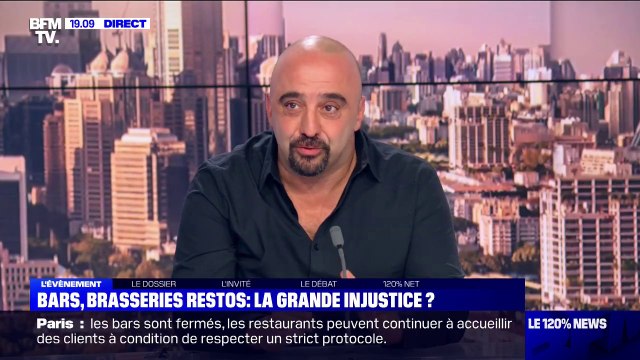 Le président de la branche restauration du GNI précise les règles d'ouverture des restaurants en zone d'alerte maximale