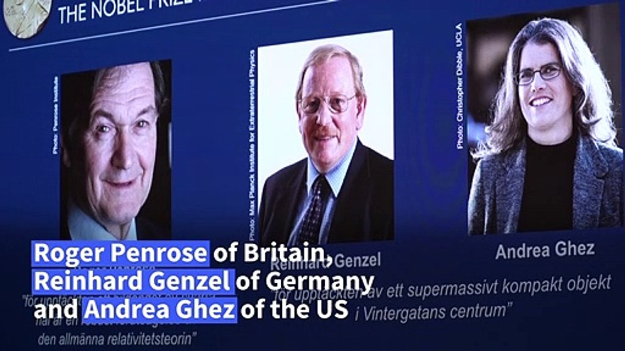 Trio win Nobel Physics Prize for black hole res...