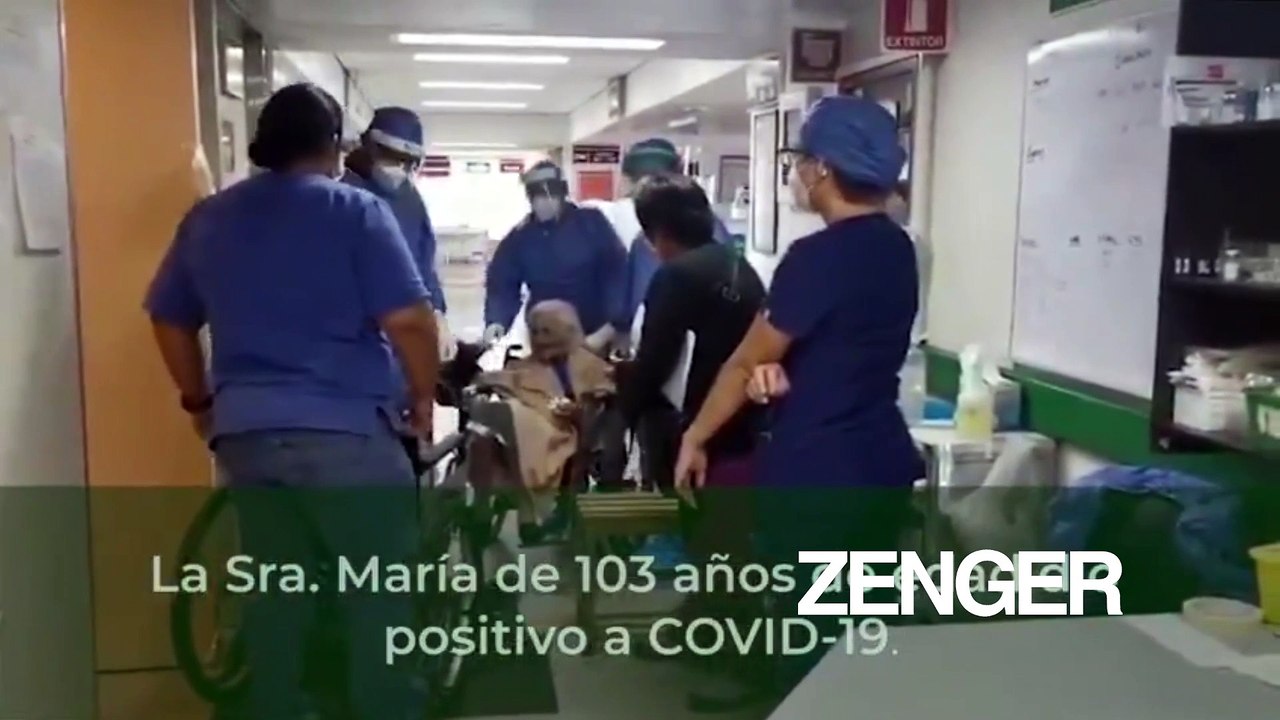 103-year-old COVID patient applauded as leaving hospital