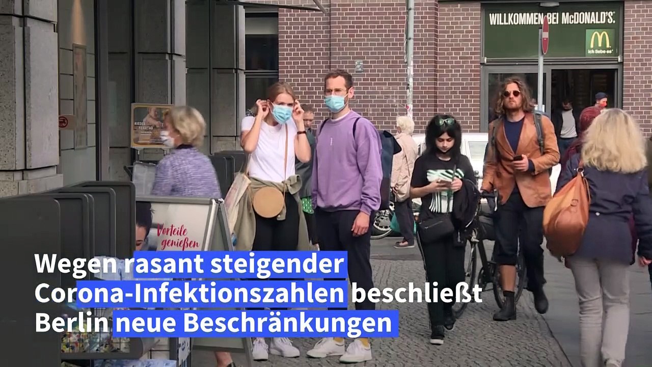 Rasant steigende Corona-Zahlen: Berlin beschließt neue Beschränkungen