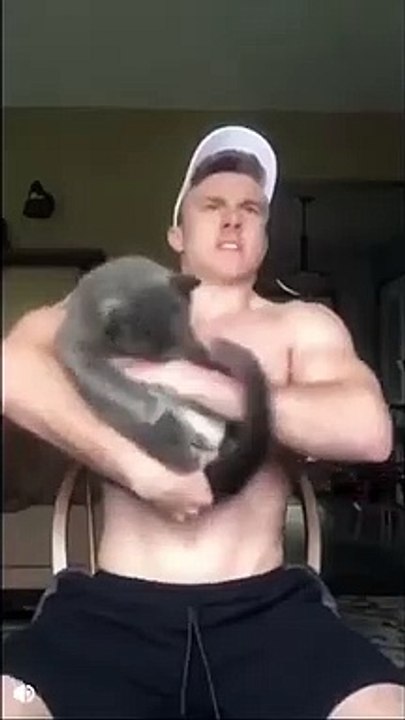 What's this man doing?