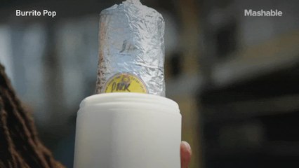 Take your burrito to go with this twistable burrito holder