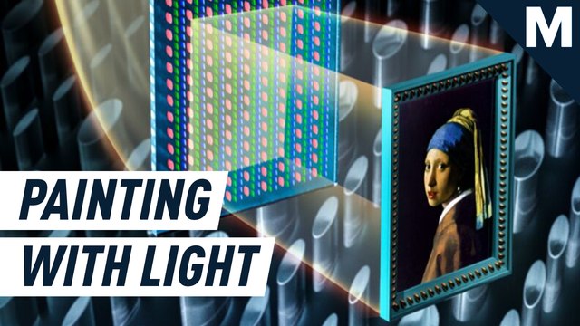 Scientists recreated a work of art with millions of microscopic lights