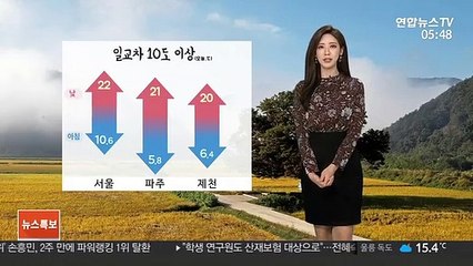 [날씨] 대체로 맑고 일교차 커…출근길 평년보다 쌀쌀