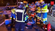 Dos jóvenes heridos en accidente de tráfico en Fuenlabrada (Madrid)