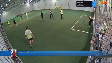 But de Jonathan (11-11) - Manpower Vs Les Mickeys - 06/10/20 19:00 - LIGUE 4 - Poitiers Game Parc