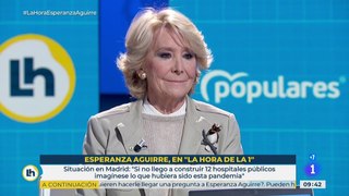 La Isobaras entrevista a Esperanza Aguirre en RTVE (Radio Televisión Socialista) en 'La Hora de la 1'